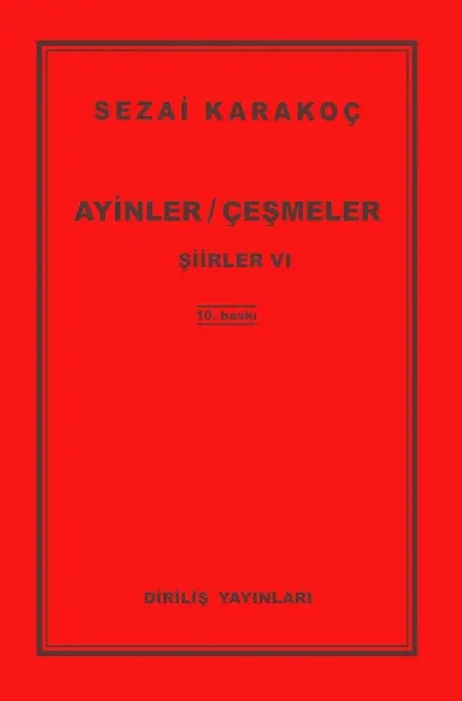 AYİNLER/ÇEŞMELER ŞİİRLER VI